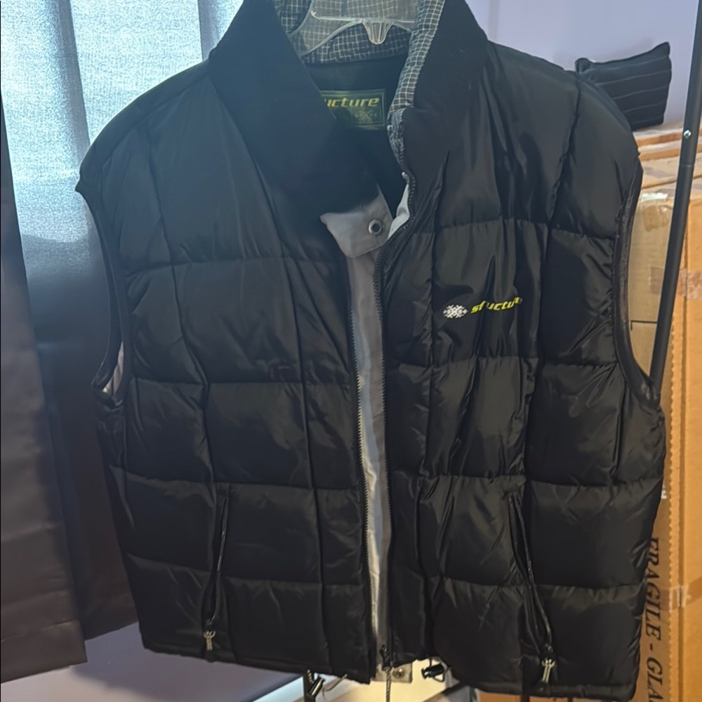 Structure Black Puffer Vest